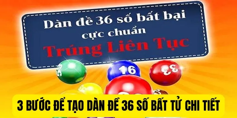 3 bước để tạo dàn đề 36 số bất tử chi tiết