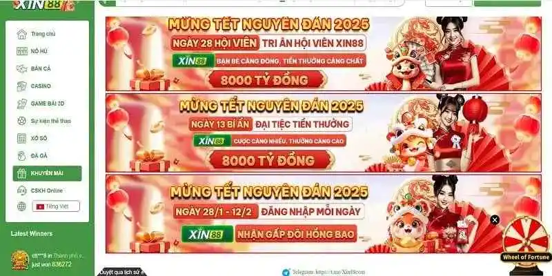 Một số chương trình hot đang được Xin88 triển khai